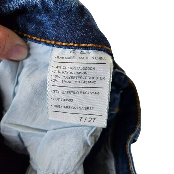 KanCan Women's Skinny Jeans 7/27 Dark Wash Stretch Denim‎ - Picture 4 of 11